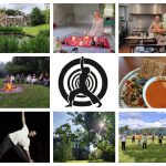 Collage of images of Yoga retreat at Unstone Grange